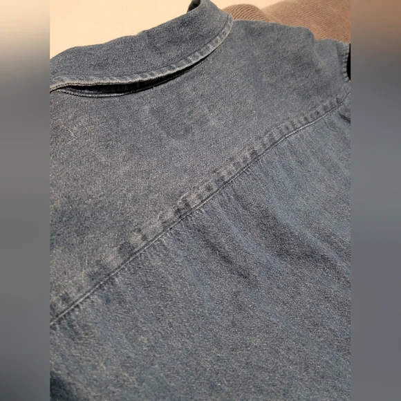 Mens 2XL Wrangler Blue Casual Button Down Shirt LIKE NEW - Picture 5 of 7